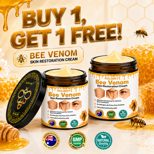 🍇2026 New Rolimey® Bee Venom Advanced Skin Rescue Cream | Botox-Inspired Firming & Smoothing Care for All Skin Types