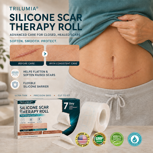 💖🎁TRILUMIA® SILICONE SCAR THERAPY ROLL  Help Soften, Flatten & Improve the Appearance of Raised Scars