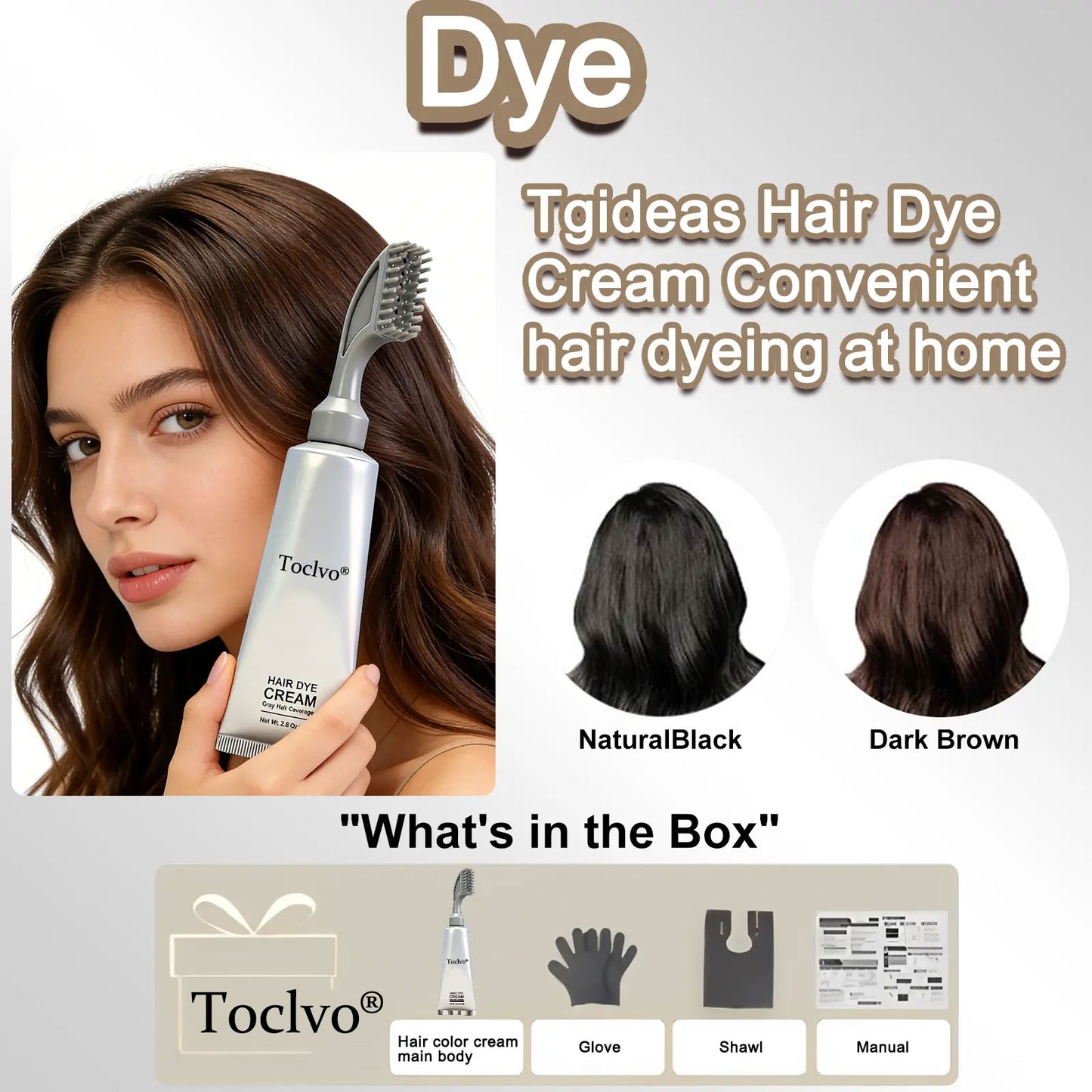 ✨50% OFF! 🌿 Plant-Based Comb-In Hair Dye – Easy, Gray Coverage, Nourishing Formula ✨