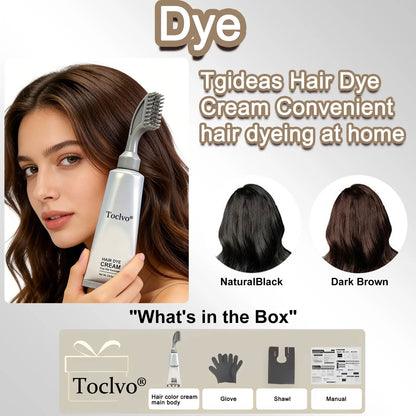 ✨50% OFF! 🌿 Plant-Based Comb-In Hair Dye – Easy, Gray Coverage, Nourishing Formula ✨