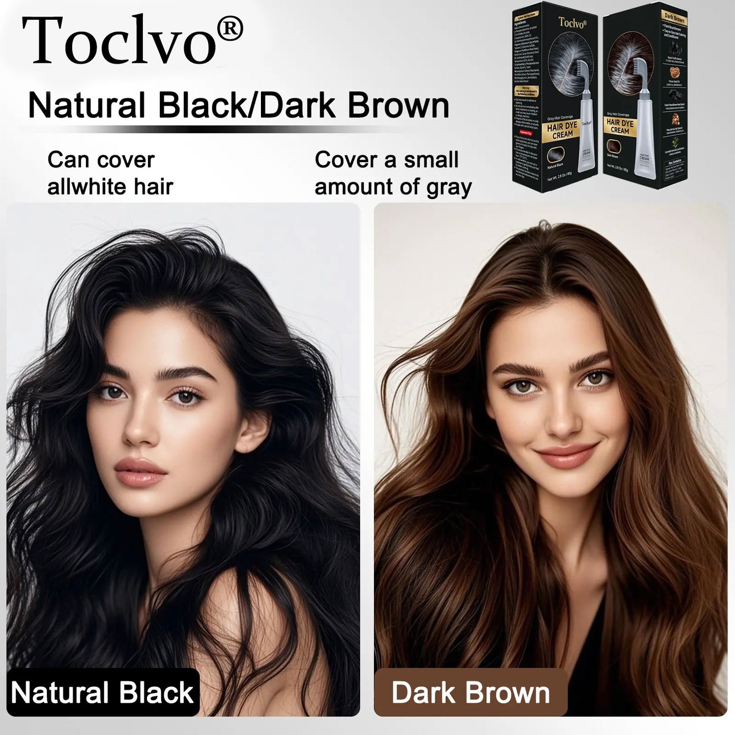 ✨50% OFF! 🌿 Plant-Based Comb-In Hair Dye – Easy, Gray Coverage, Nourishing Formula ✨