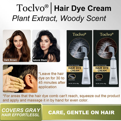 ✨50% OFF! 🌿 Plant-Based Comb-In Hair Dye – Easy, Gray Coverage, Nourishing Formula ✨