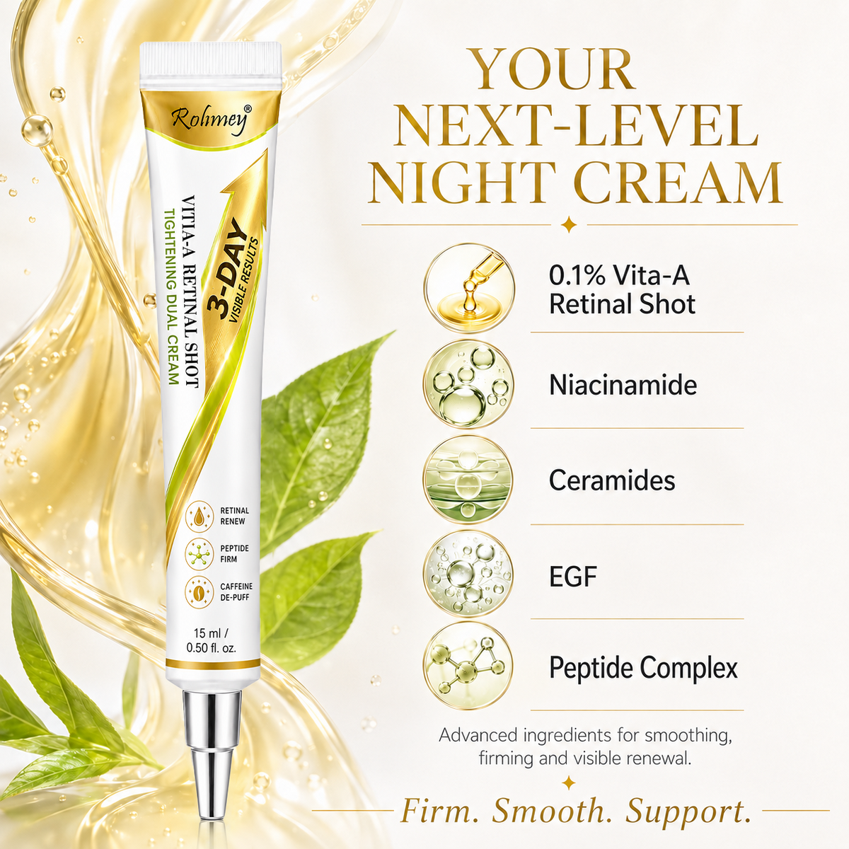🍈Rolimey® Botox & Vita-A Retinol Shot Wrinkle-Lift Tightening cream - Last Day Promotion 70% OFF