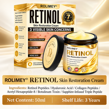 🎁2026 New Rolimey® Retinol Advanced Skin Restoration Cream | Botox-Inspired Firming & Smoothing Care for All Skin Types