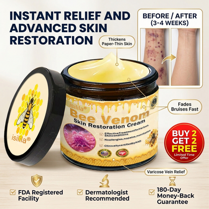 👨‍⚕️👨‍⚕️: Bee Venom · Botox Advanced Skin Rescue — Specifically Formulated for Paper-Thin, Fragile & Easy-Bruising Skin