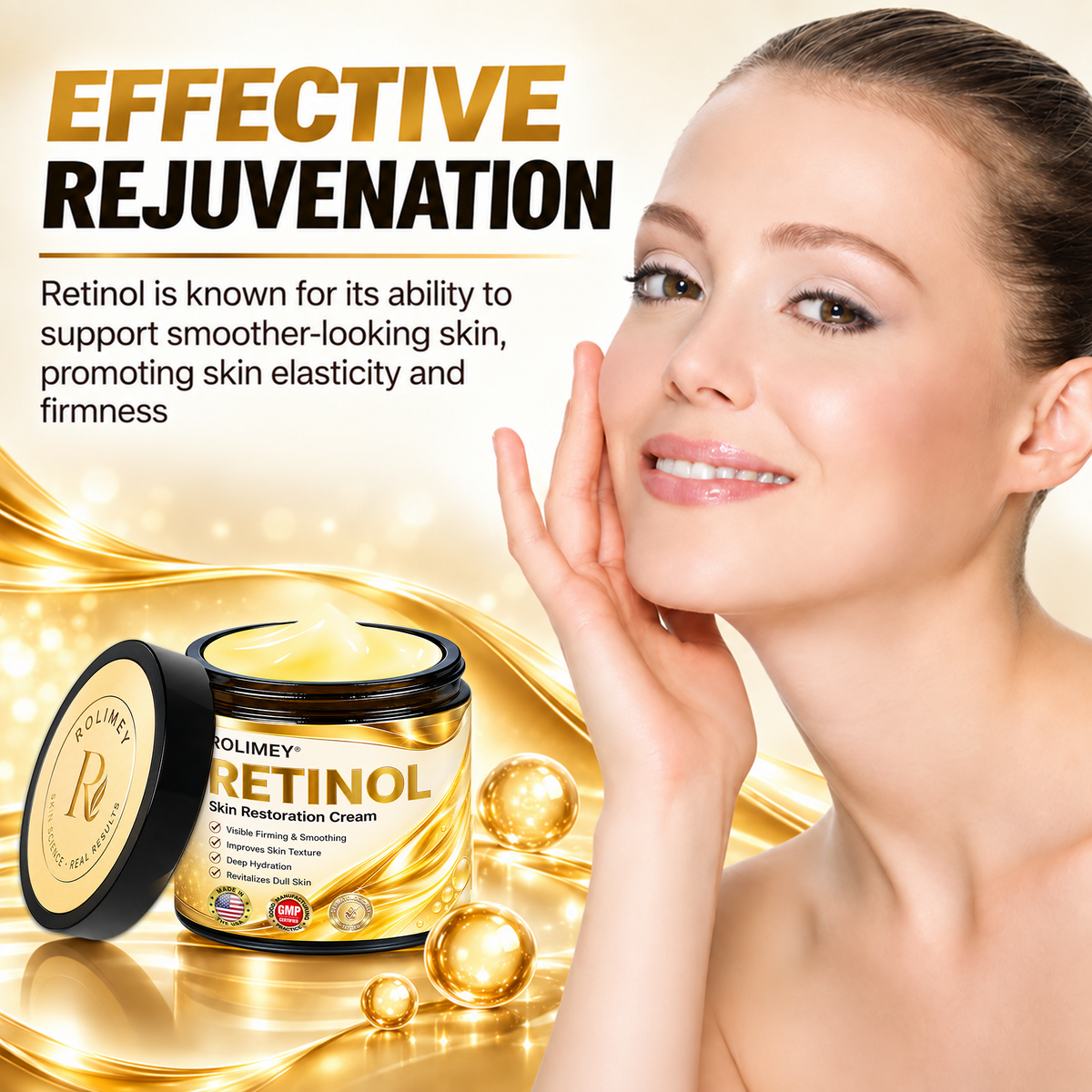 🎁2026 New Rolimey® Retinol Advanced Skin Restoration Cream | Botox-Inspired Firming & Smoothing Care for All Skin Types
