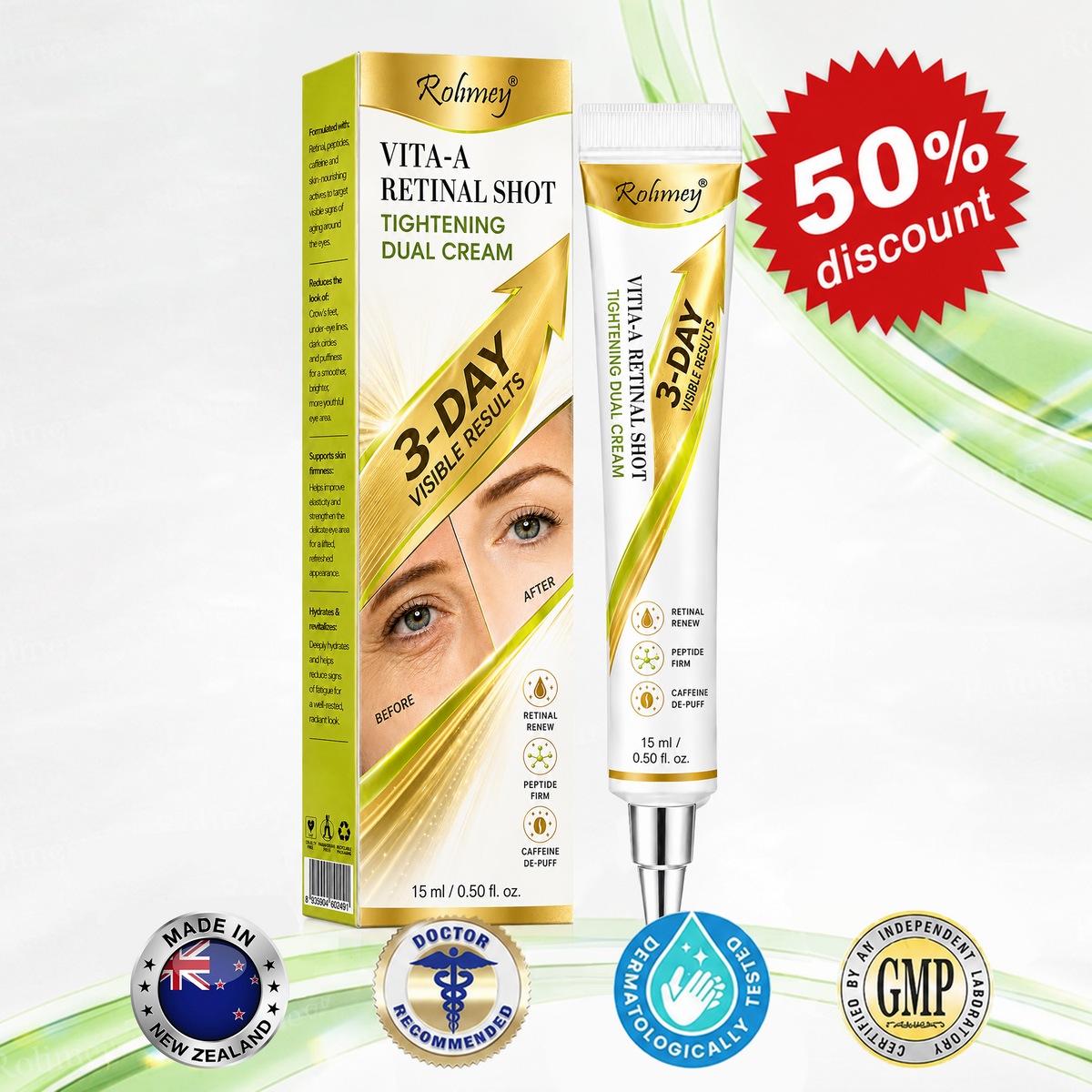 🍈Rolimey® Botox & Vita-A Retinol Shot Wrinkle-Lift Tightening cream - Last Day Promotion 70% OFF