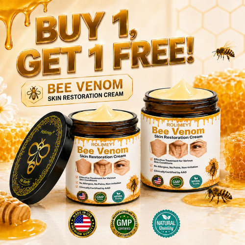 ✅2026 New Rolimey® Bee Venom Advanced Skin Rescue Cream | Botox-Inspired Firming & Smoothing Care for All Skin Types