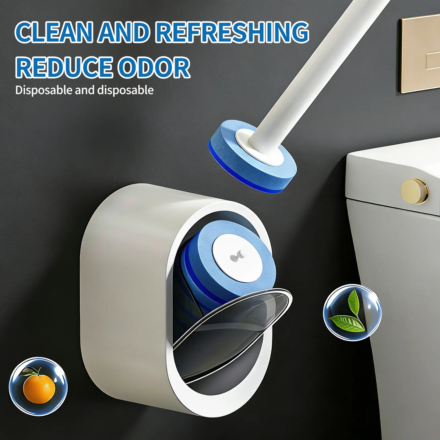 Disposable Toilet Brush Kit | No-Touch Toilet Cleaner