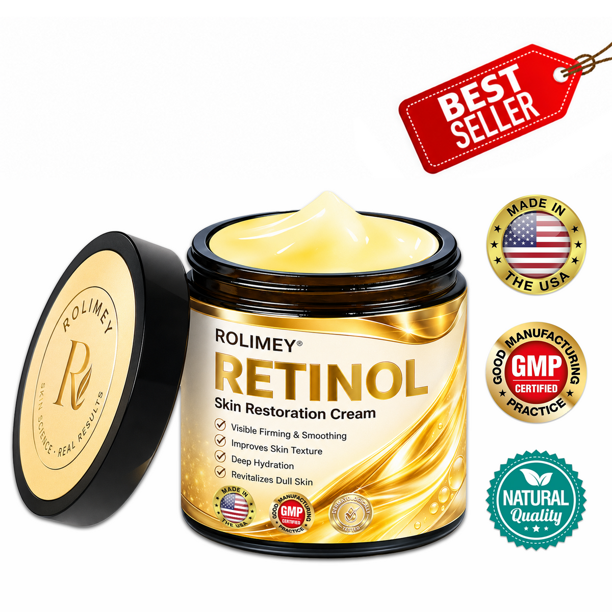 🎁2026 New Rolimey® Retinol Advanced Skin Restoration Cream | Botox-Inspired Firming & Smoothing Care for All Skin Types