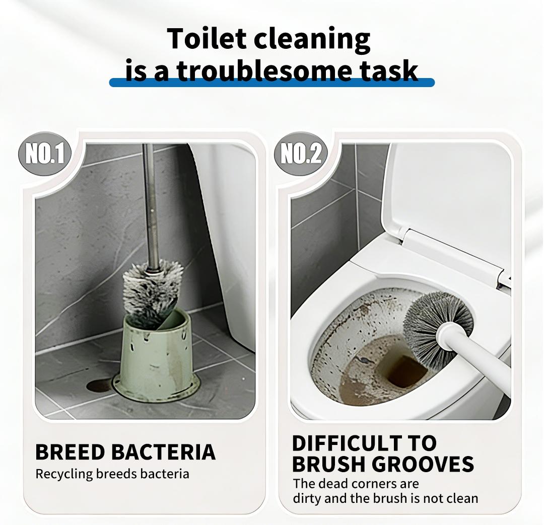 Disposable Toilet Brush Kit | No-Touch Toilet Cleaner