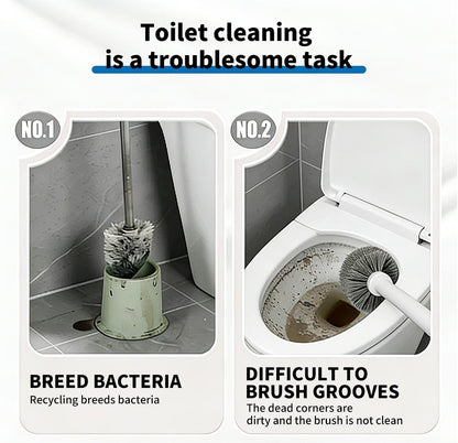 Disposable Toilet Brush Kit | No-Touch Toilet Cleaner