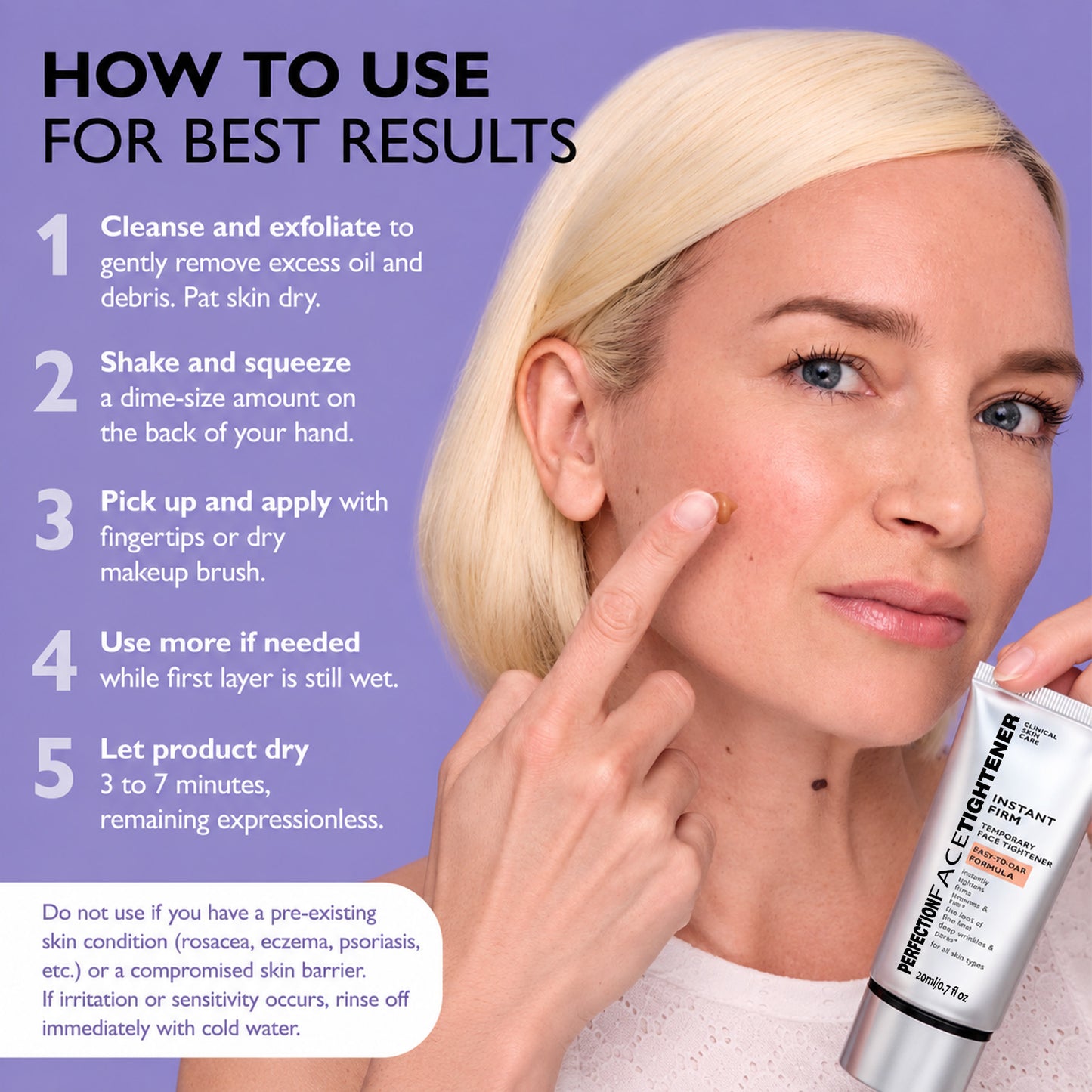 🔥Last Day 70% OFF🔥Instant Firming Temporary Face Tightener Easy-Wear Formula