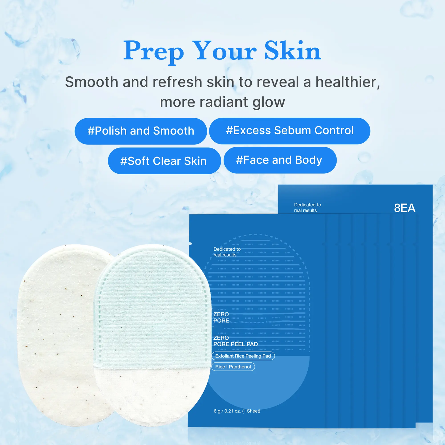 DOCTIA® Body Gommage Exfoliating Pad 8ea for bumpy skin flaky skin body scrub