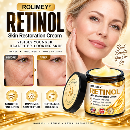 🎁2026 New Rolimey® Retinol Advanced Skin Restoration Cream | Botox-Inspired Firming & Smoothing Care for All Skin Types