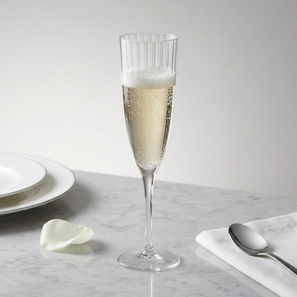 Aquilona Premium 6oz Clear Plastic Champagne Glasses - Elegant Reusable Wine Goblets & Cocktail Flutes, Shatterproof Disposable Party Cups for Toasting