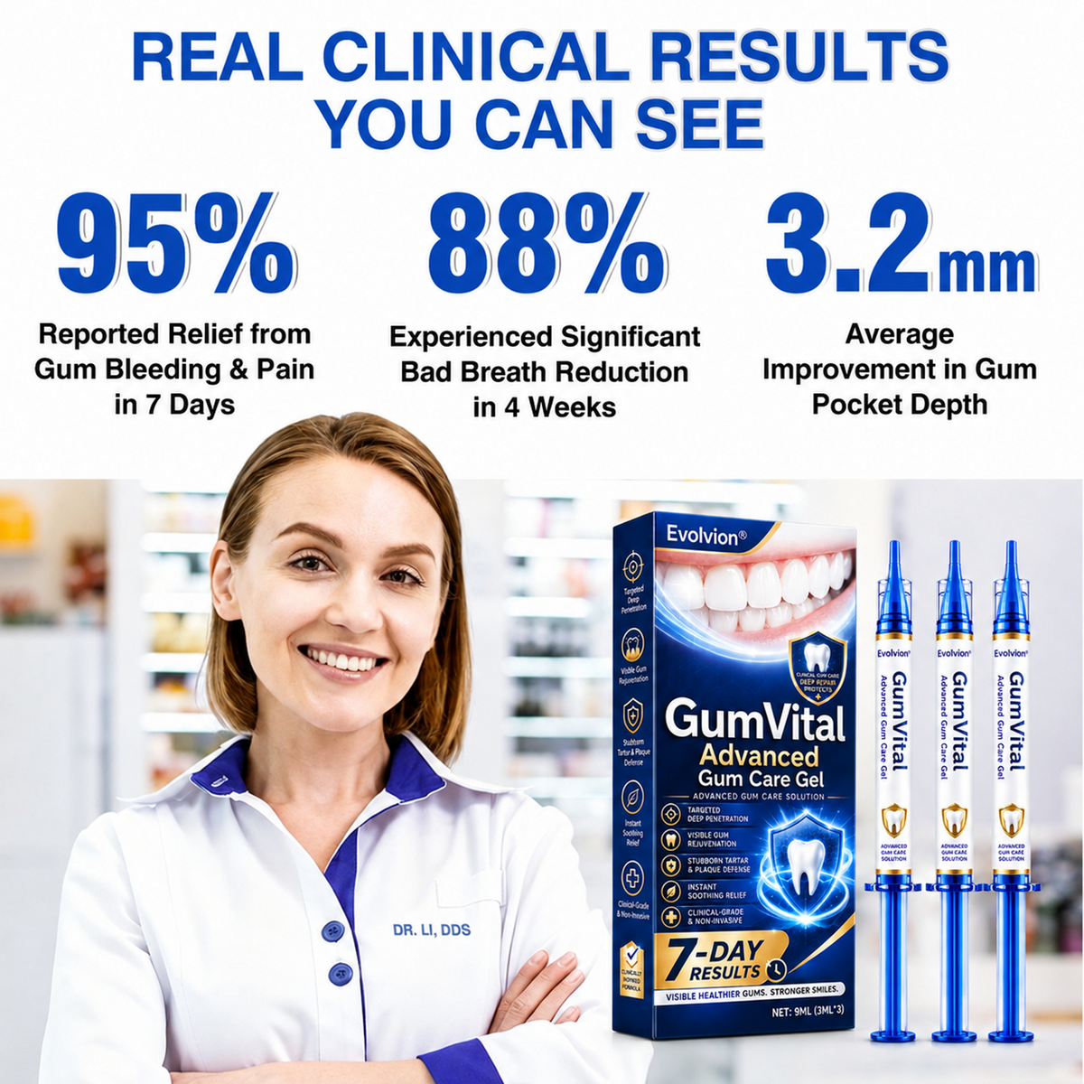 🇬🇧👩‍⚕️🦷😊Evolvion® GumRevive Periodontal Repair Gel🛡️✨