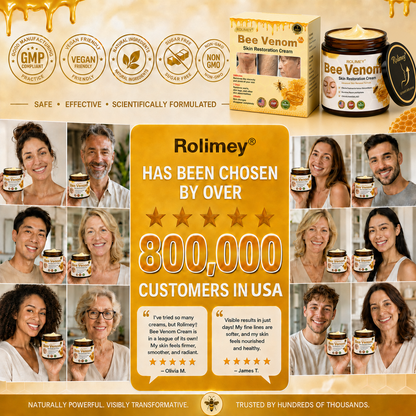 🌟💎2026 New Rolimey® Bee Venom Advanced Skin Rescue Cream | Botox-Inspired Firming & Smoothing Care for All Skin Types