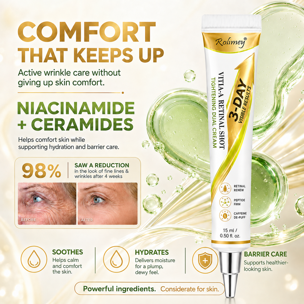 🍈Rolimey® Botox & Vita-A Retinol Shot Wrinkle-Lift Tightening cream - Last Day Promotion 70% OFF