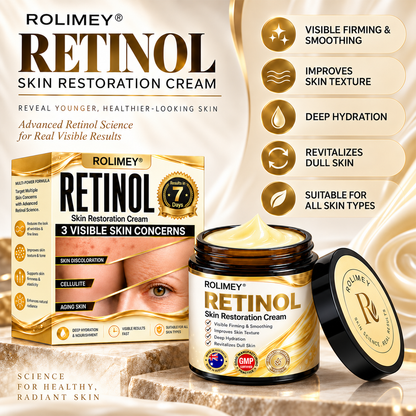 🍇2026 New Rolimey® Retinol Advanced Skin Restoration Cream | Botox-Inspired Firming & Smoothing Care for All Skin Types