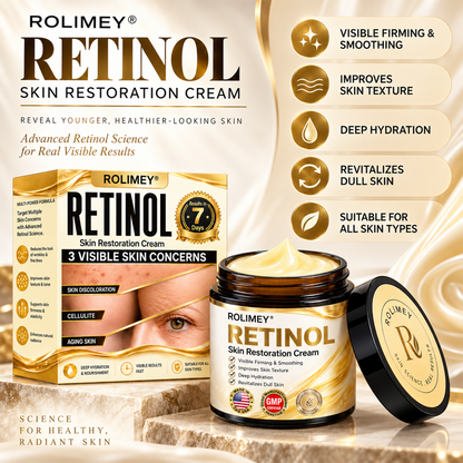 🎁2026 New Rolimey® Retinol Advanced Skin Restoration Cream | Botox-Inspired Firming & Smoothing Care for All Skin Types
