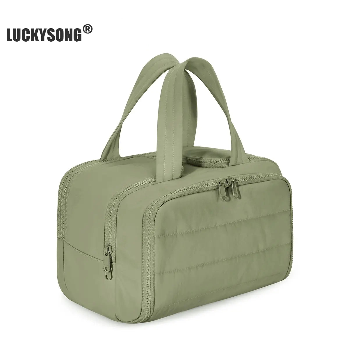LUCKYSONG® 4-in-1 Puffy Travel Makeup & Toiletry Bag
