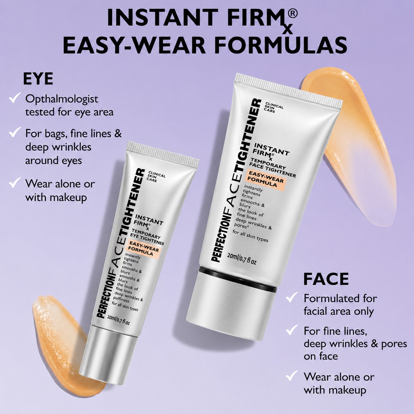 🔥Last Day 70% OFF🔥Instant Firming Temporary Face Tightener Easy-Wear Formula