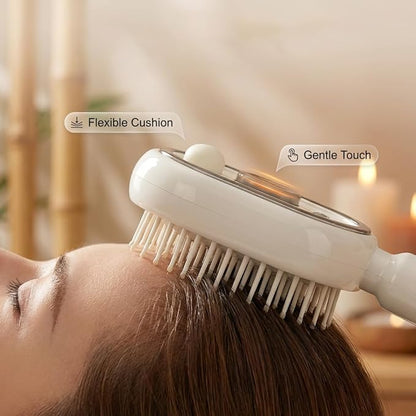 🔥Electric Spray Air Cushion Massage Comb, 2026 New 2 in 1 Misting Detangling Brush for All Hair, Rechargeable Hair Straightener Steam Brush, Wet Electric Hairbrush Air Cushion Mister for Women