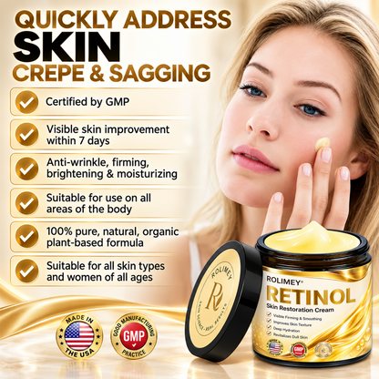 🎁2026 New Rolimey® Retinol Advanced Skin Restoration Cream | Botox-Inspired Firming & Smoothing Care for All Skin Types