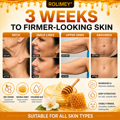 🌟💎2026 New Rolimey® Bee Venom Advanced Skin Rescue Cream | Botox-Inspired Firming & Smoothing Care for All Skin Types
