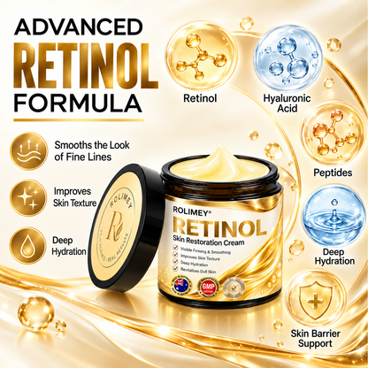 🍇2026 New Rolimey® Retinol Advanced Skin Restoration Cream | Botox-Inspired Firming & Smoothing Care for All Skin Types