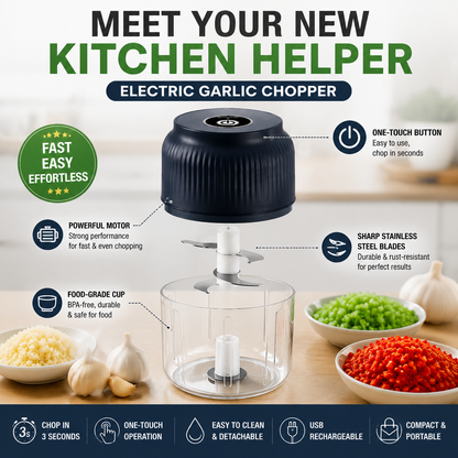 🔥50% off on the last day | 🎁Still Chopping Garlic by Hand? This Kitchen Gadget Does It in 3 Seconds🔥