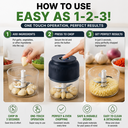 🔥50% off on the last day | 🎁Still Chopping Garlic by Hand? This Kitchen Gadget Does It in 3 Seconds🔥