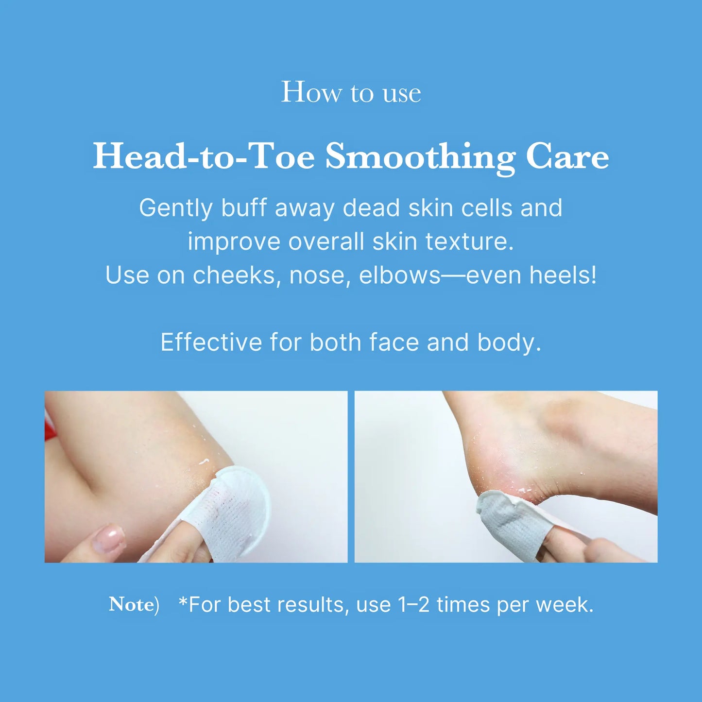 DOCTIA® Body Gommage Exfoliating Pad 8ea for bumpy skin flaky skin body scrub