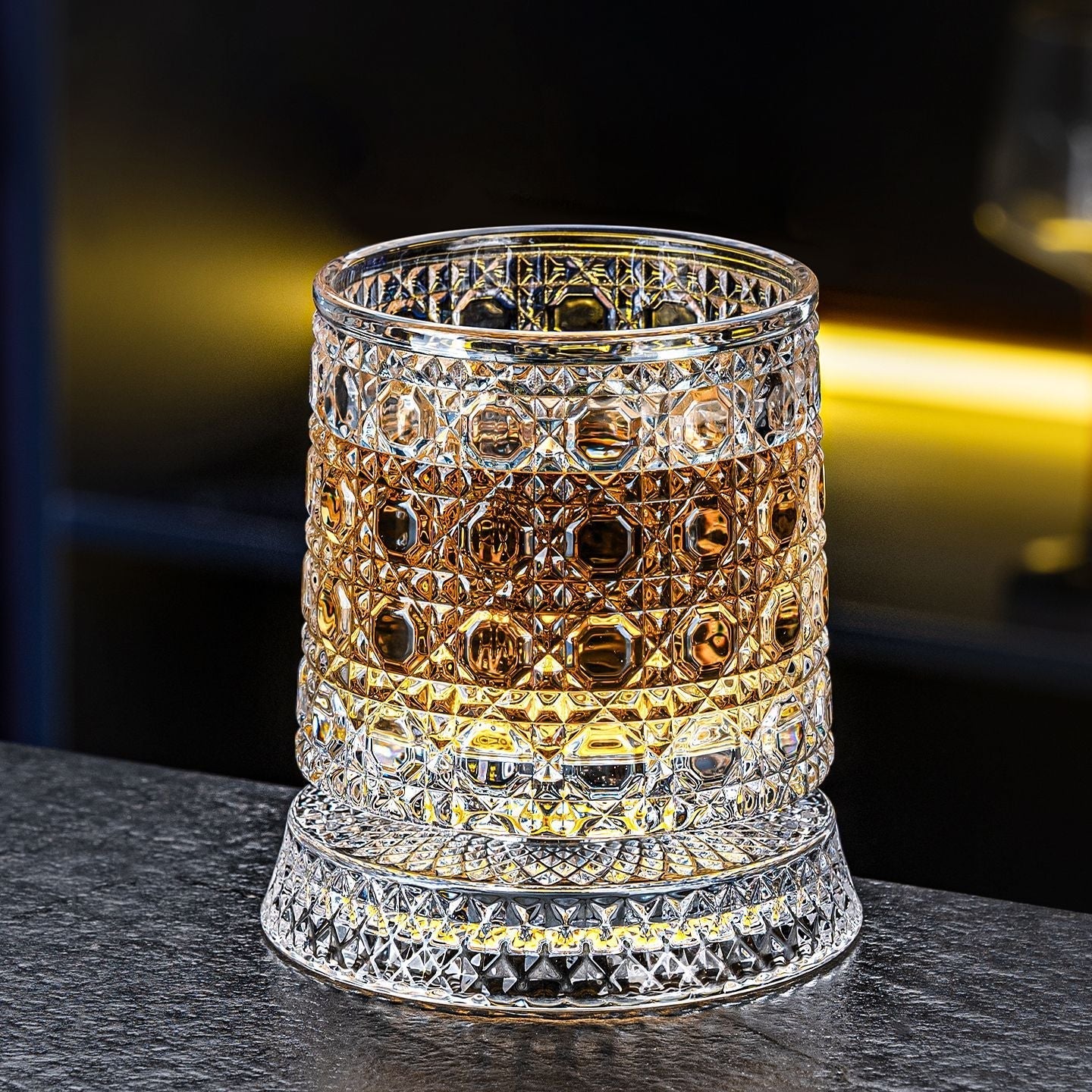 Spinning Stress Relief Crystal Wine Tumbler