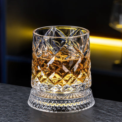 Spinning Stress Relief Crystal Wine Tumbler