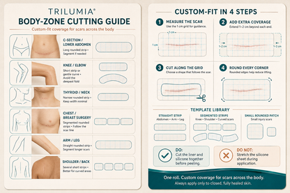 💖🎁TRILUMIA® SILICONE SCAR THERAPY ROLL  Help Soften, Flatten & Improve the Appearance of Raised Scars