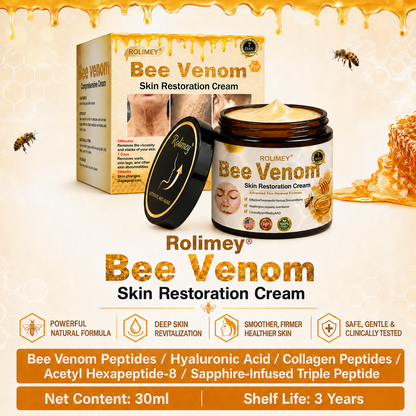 🌟💎2026 New Rolimey® Bee Venom Advanced Skin Rescue Cream | Botox-Inspired Firming & Smoothing Care for All Skin Types