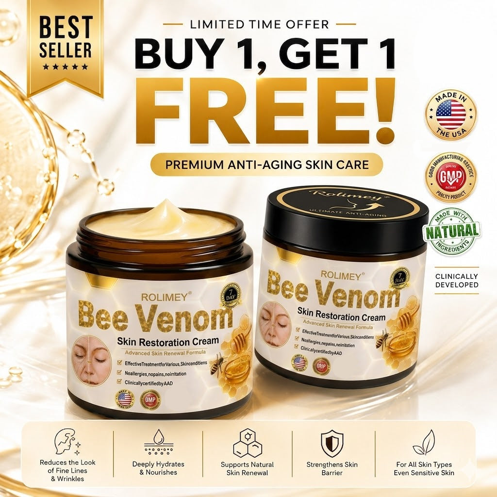 🎁💎 Rolimey® Bee venom Pro Comprehensive Cream —Tightening for Skin Types 🔥