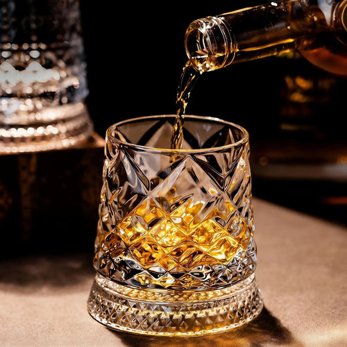 Spinning Stress Relief Crystal Wine Tumbler