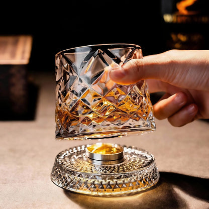 Spinning Stress Relief Crystal Wine Tumbler