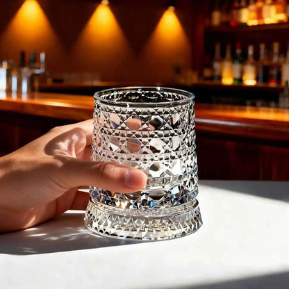Spinning Stress Relief Crystal Wine Tumbler