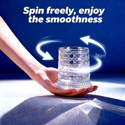 Spinning Stress Relief Crystal Wine Tumbler
